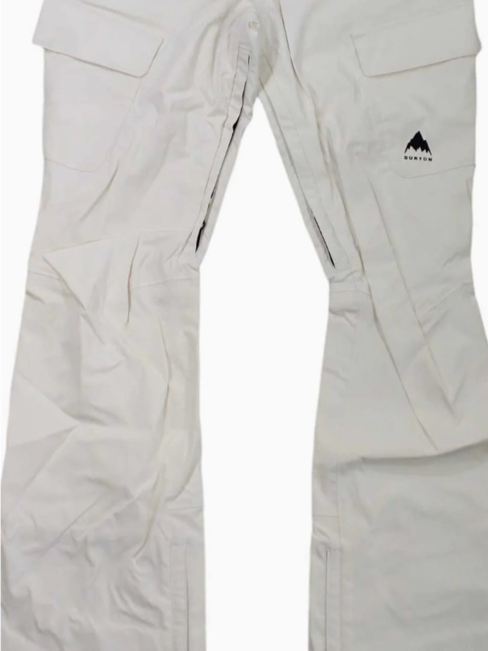 Burton Beige and Black Snow Pants — The White Collection